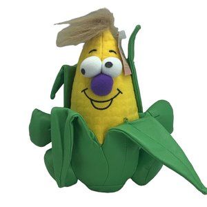 Vtg Corny on the Cob Corn Plush Stuffed Toy 8" Vegetable Friends 1996